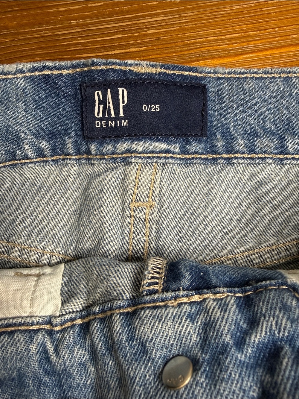 Gap Factory Denim Washwell Mini Skirt Light Wash - Picture 5 of 11
